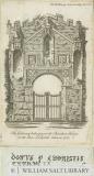Lichfield - Gateway of Choristers' House: engraving