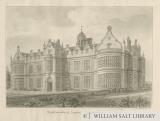 Ingestre Hall: sepia drawing