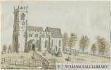 Kings Bromley Church: water colour painting