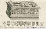 Lichfield Cathedral - Tomb of Lord Bassett: engraving