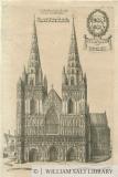Lichfield Cathedral - West Front: engraving
