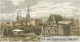 Lichfield - Old tomb in St. Michael's Churchyard: water colour painting