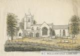 Madeley Church: water colour drawing