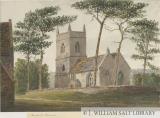 Rushall Church: water colour painting