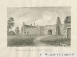 Rushall Hall: sepia wash drawing