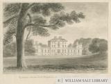 Sandon Hall: sepia wash drawing