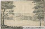 Sandwell Park - Hall: ink and wash drawing