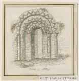 Stone - Norman Doorway at 'Abbey': etching