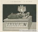 Stone - Tomb of William Crompton: sepia drawing