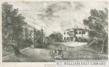 Tixall Hall and Gatehouse: lithograph