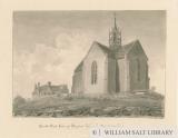Weeford Church: sepia wash drawing