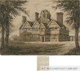 West Bromwich - 'The Oaks': sepia painting