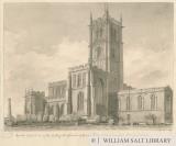 Wolverhampton - St. Peter's Church: sepia drawing