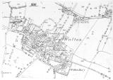 Section of an 1881 map of Walton, Stafford