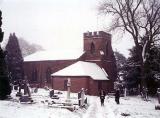 St. Nicholas church in snow, Fulford