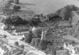 Clifford Chambers.  Aerial view of St Helen's church