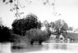 Hampton Lucy.  Avon Ford Cottage in Flood