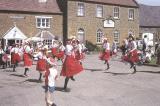 Ilmington.  Clog dancers in front of The Howard Arms
