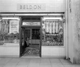 Leamington Spa.  Beldon's butchers shop