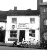 Warwick.  Westgate, cycle shop