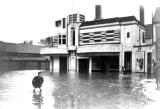 Leamington Spa.  Portland Place, floods