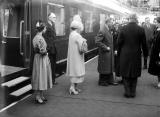 Leamington Spa.  Visit by King George VI and Queen Elizabeth