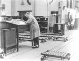 Leamington Spa.  Flavel's, John Stickley in toolroom