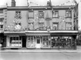 Leamington Spa.  Warwick Street, decorated shops