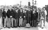 Leamington Spa.  College boys at G.W.R. Railway Station