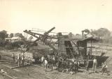 Rugby.  Construction of railway goods yard