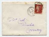 Letter to Mrs Cash, envelope front