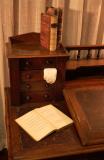 Desk with book